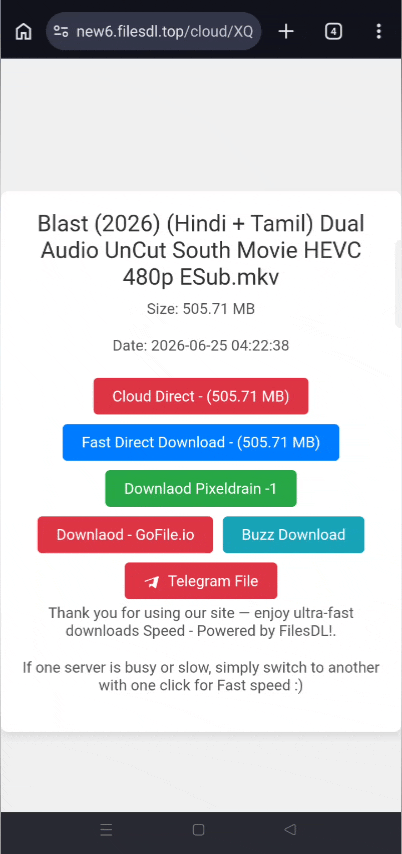 Step 5: Choose download server